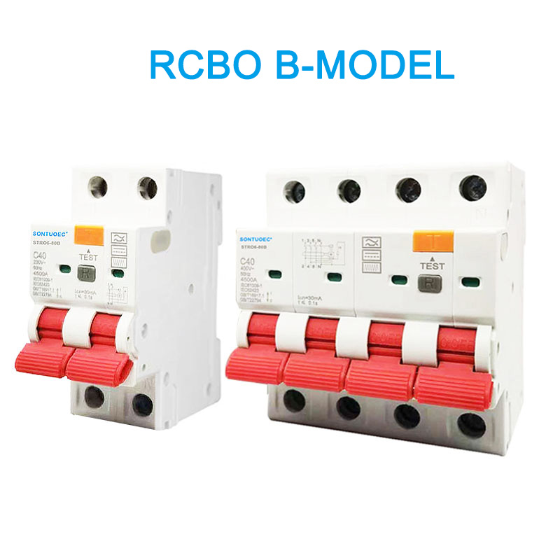 RCBO B मोडेल 2P FPP अवशिष्ट हालको शर्मालय
