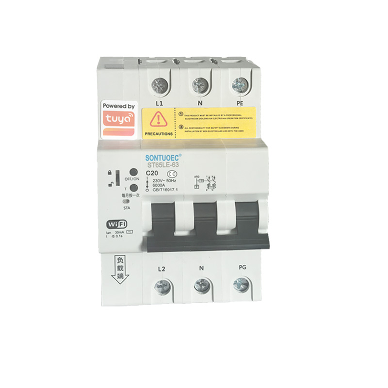 WiFi ST65LE-63wf2 श्रृंखला बहु कार्यात्मक IoT बुद्धिमान RCBO बुद्धिमान सर्किट ब्रेकर